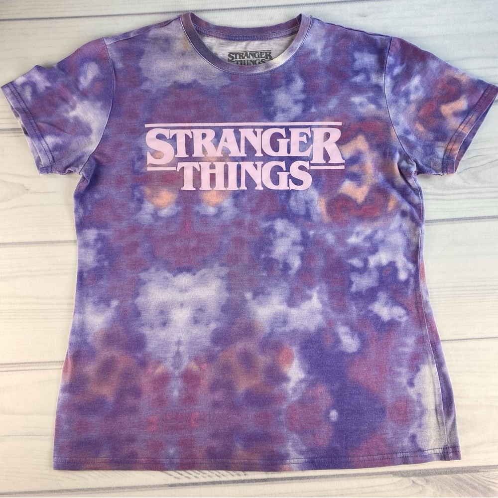 Netflix Stranger Things short sleeve tee, women's tie dye T shirt